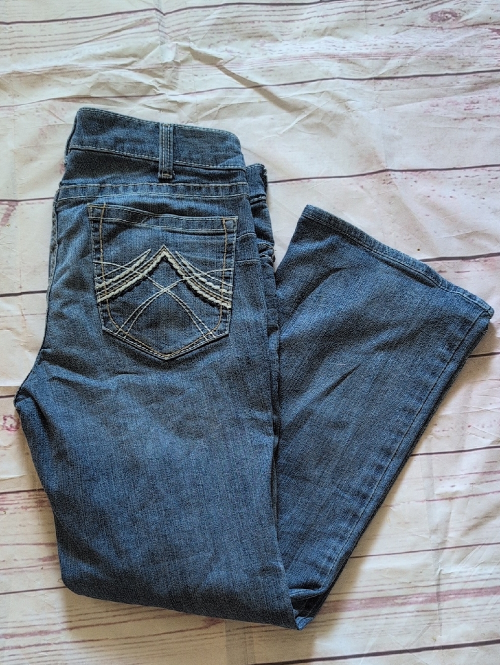 Ariat R.E.A.L  Whipstitch Midrise Boot cut 33r